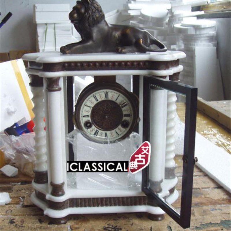 仿古钟表  摆设 古典钟表 欧式 钟表 铜铸白理石钟表