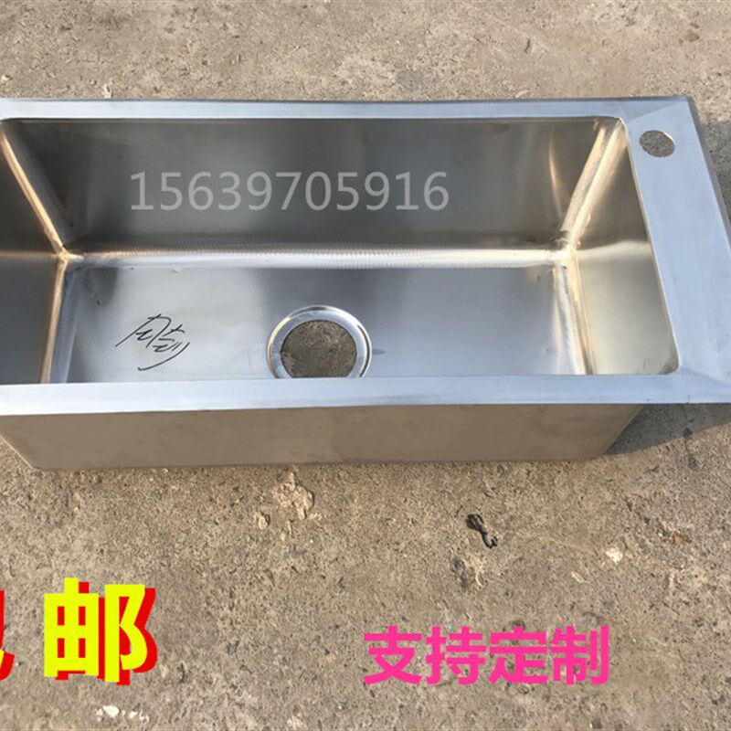 定制家用橱柜不锈钢手工水槽双槽加厚厨房洗菜盆厨盆洗碗池水盆