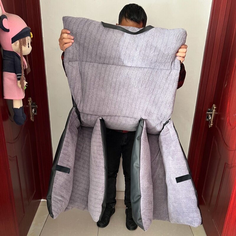 摩托车冬季挡风被加绒厚皮革防水跨骑三轮125保暖护腿膝防风分体