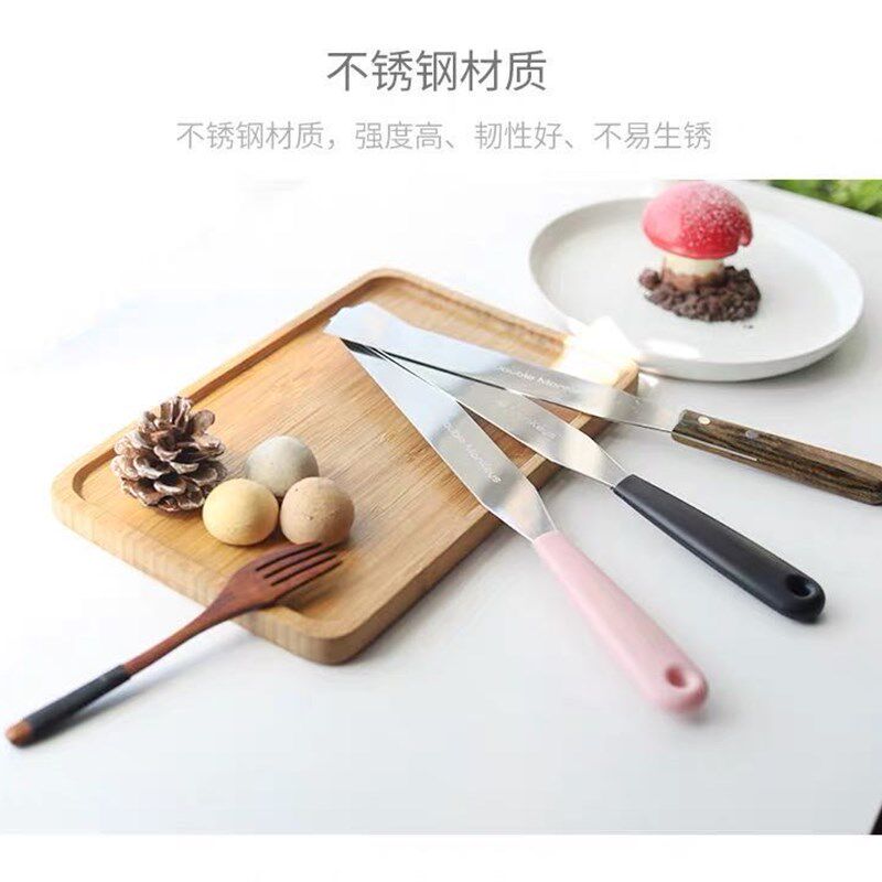 小二哥一刀收抹胚专用抹刀不锈钢直角奶油抹刀8寸蛋糕抹平刮刀