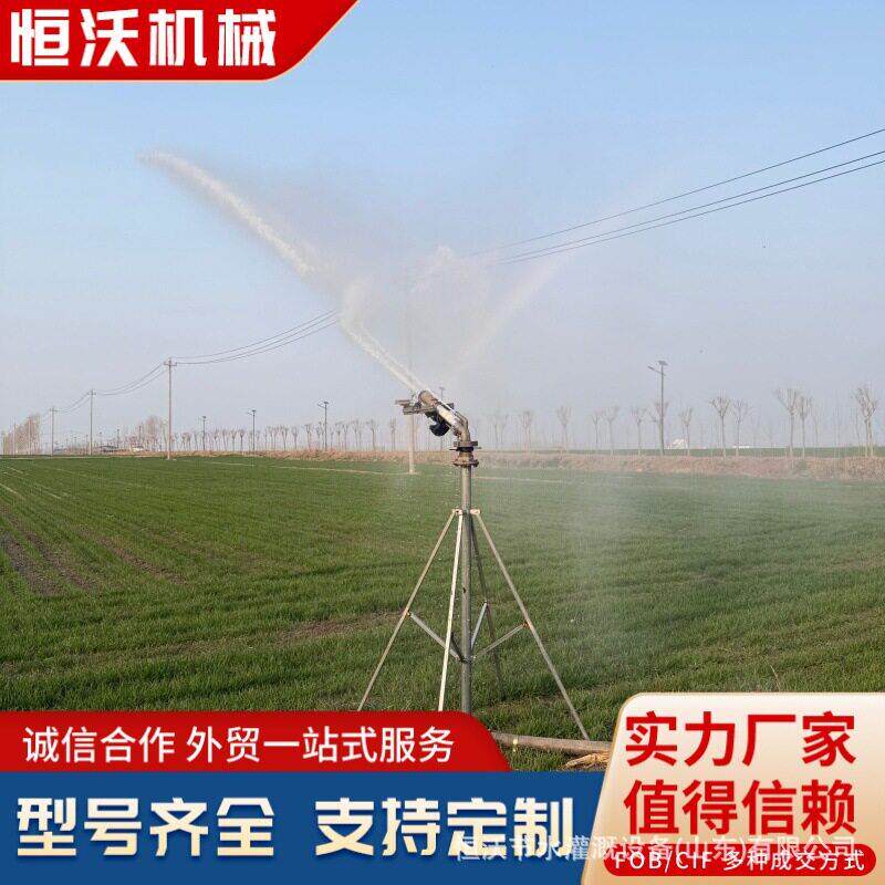 移动式双喷头喷灌机农田小麦玉米大面积效灌溉雾化喷灌设备