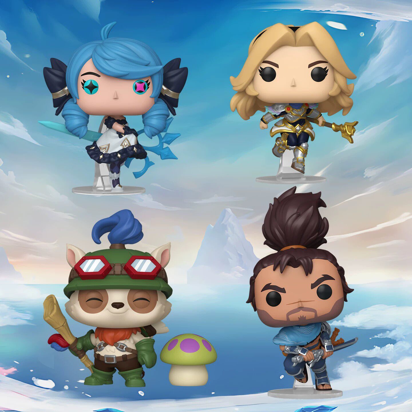 Funko丰高英雄联盟LOL阿狸瑞文提莫格温黑默丁格卢锡安周边手办