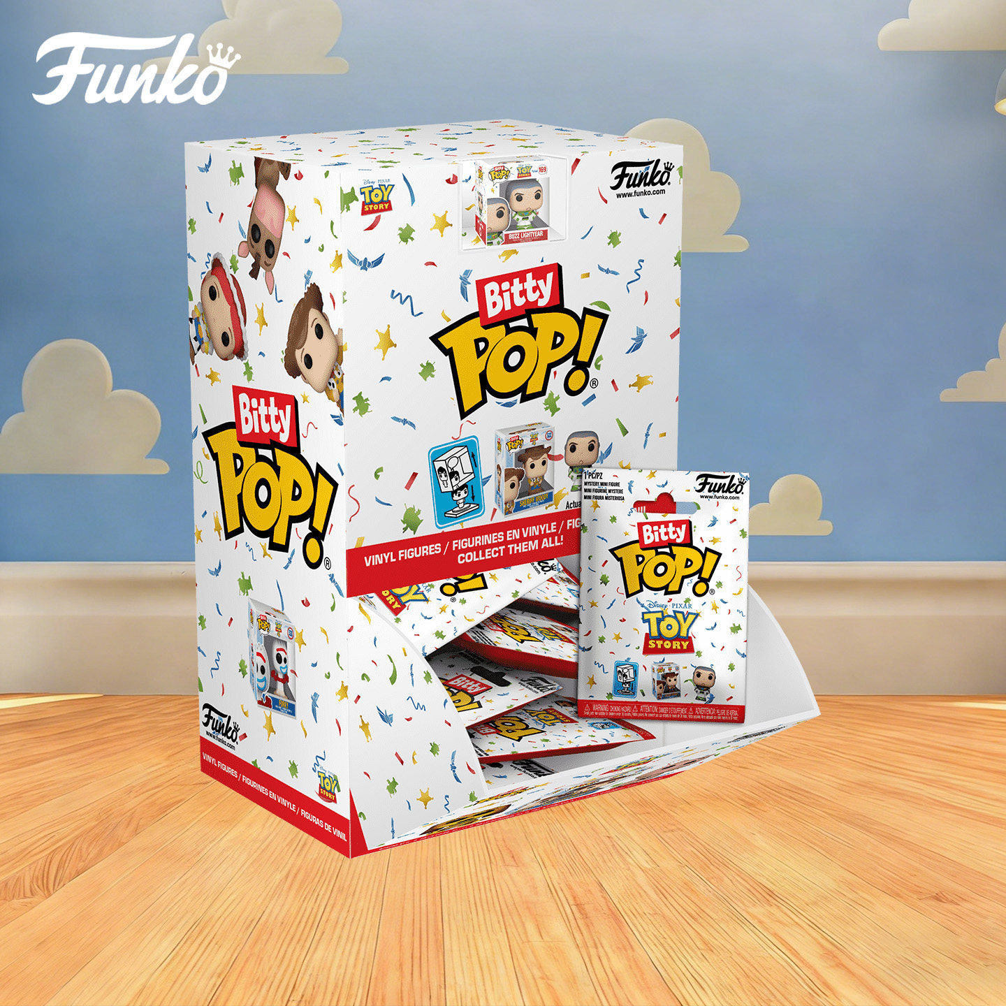 Funko玩具总动员 胡迪巴斯光年翠丝三眼仔盲盒萌粒摆件手办礼物
