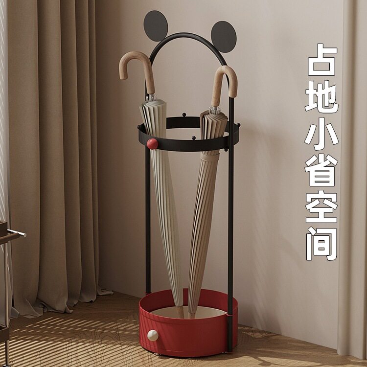 家用雨伞收纳架门口放伞神器铁艺雨伞放置沥水架简约高级挂伞架子图片