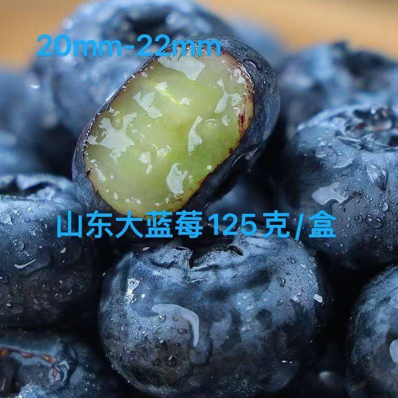 蓝莓山东新鲜蓝莓鲜果当季现摘现发孕妇水果宝宝辅食整箱大果好吃