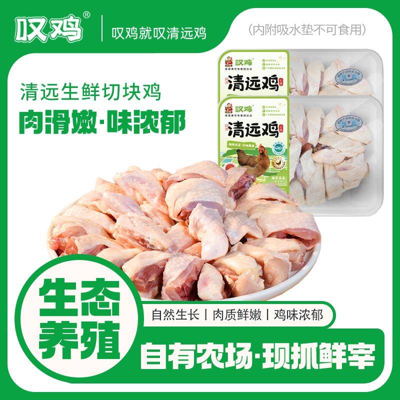 叹鸡 正宗广东清远母鸡切块450g/盒本地特产散养无抗新鲜营养健康