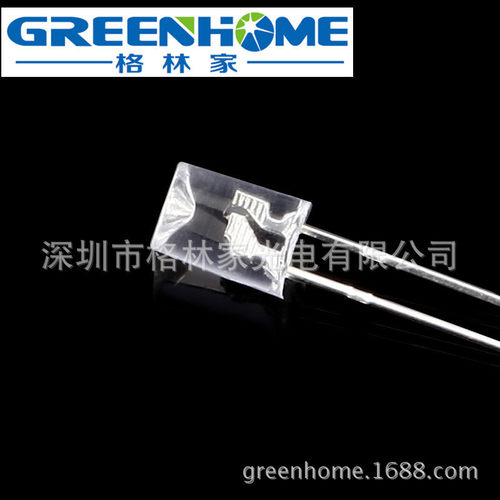 F5mm内凹无边透明雾状高亮红白、蓝白、黄白、绿白、橙白双闪LED