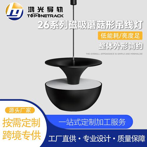 26款磁吸轨道灯  蘑菇形吊线灯 不智能 led射灯商照 HG-L26DM