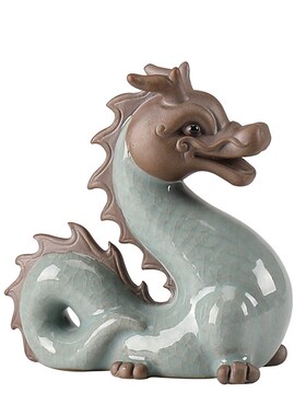 陶瓷十二生肖摆件整套动物龙马鼠牛虎兔蛇羊猴鸡狗猪属相生日礼物