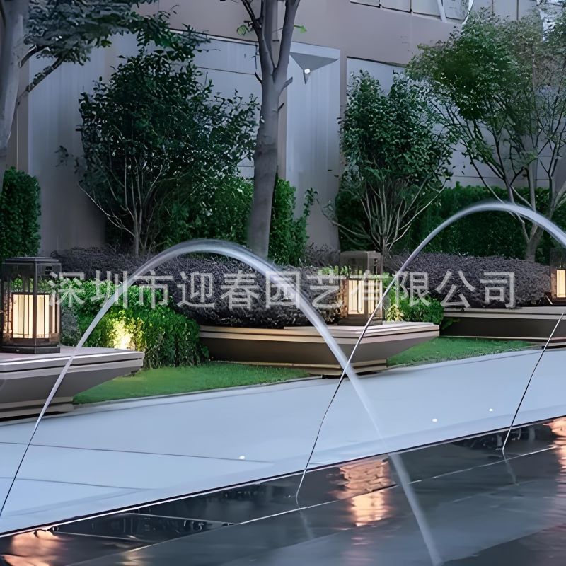 户外水景工程不锈钢波光喷泉喷头厂家供应旱地喷泉波光跳泉涌泉图片