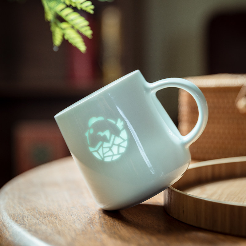 鸡十二生肖陶瓷杯子情侣对杯带盖高颜值创意水杯礼盒装马克杯定制