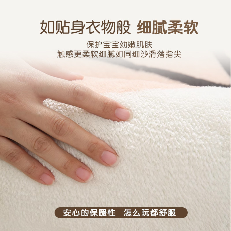卡通儿童房小地毯圆形加厚阅读区毛绒垫子可擦洗爬爬垫卧室地垫