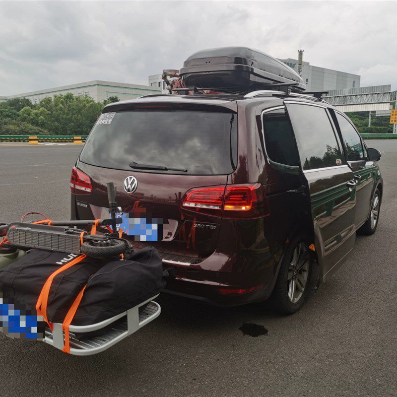 汽车折叠车尾铝合金行李框拖车方口行李架旅行车尾行李箱宠物货篮