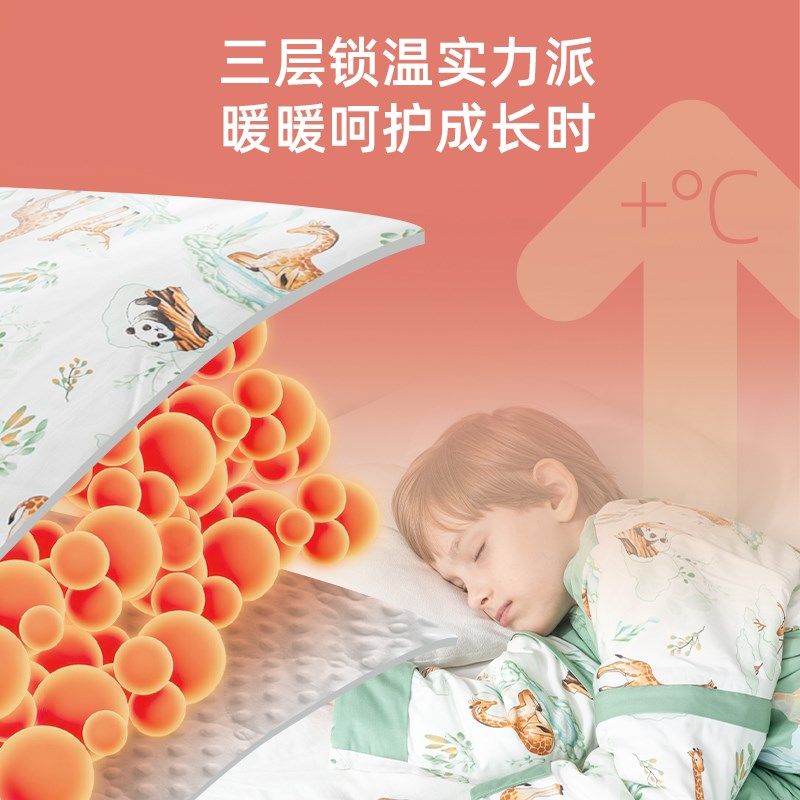 儿童睡袋春秋冬季婴儿秋冬款中大童加厚宝宝防踢被子神器四季通用