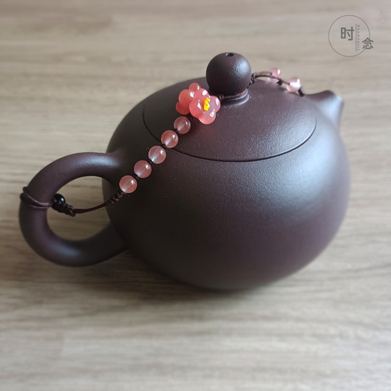 时念高级紫砂西施茶壶盖防摔绳专用绑杯子连接线挂饰配件吊坠提滴