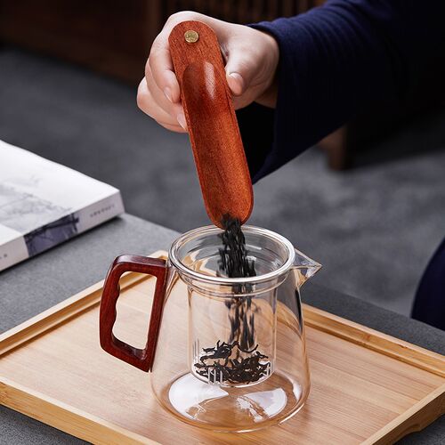 实木茶道四件套功夫茶具配件茶勺茶则茶夹茶刀高档茶工具零配家用