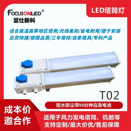 LED应急风电三防灯塔筒灯高亮度投光灯工业照明20W磁吸轨道灯