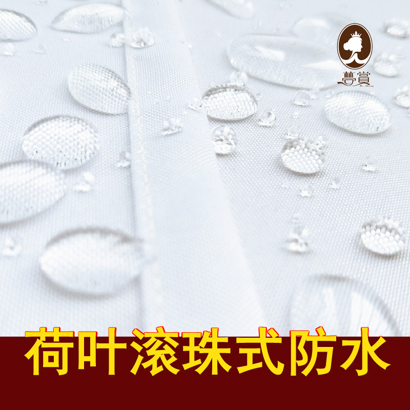 玫瑰美式加厚防霉防水布浴帘浴缸厕所窗帘免打孔套装浴室隔断挂帘