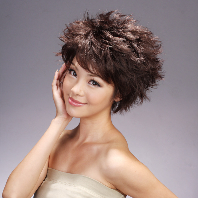 娇滴滴 假发 短发非主流短卷 蓬松女生爆炸头假发 时尚自然微卷发