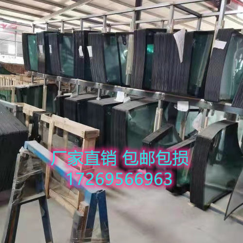 乐星LS554拖拉机驾驶室前档侧窗后档车门钢化玻璃