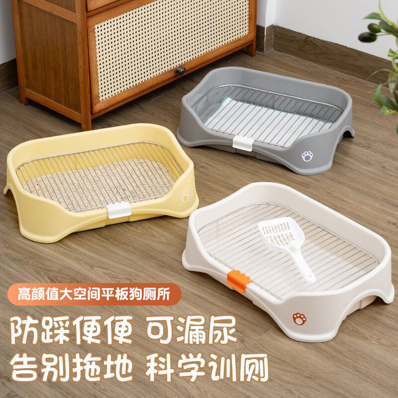 狗笼狗厕所不锈钢网架防踩屎防踩尿宠物狗狗砂盆加厚中小型犬便盆
