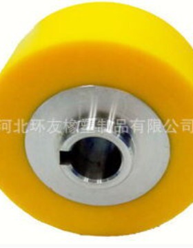 厂家供应各种聚氨酯胶辊PU胶轮45-90红色绿色黑色规格多样