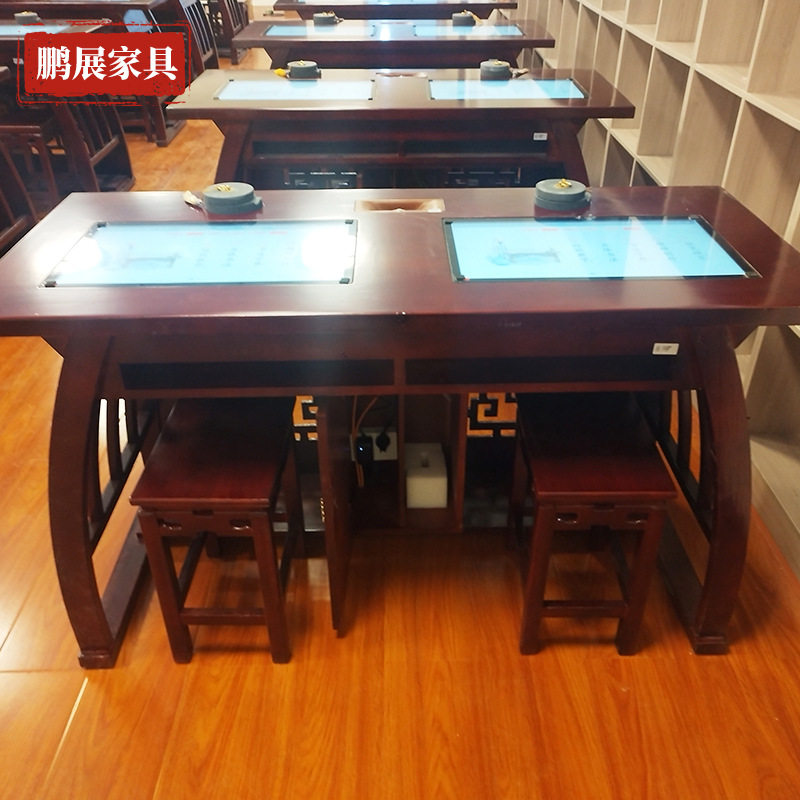 数字化智慧书法教室工程安装中小学生软件美术辅导班培训班桌椅子图片