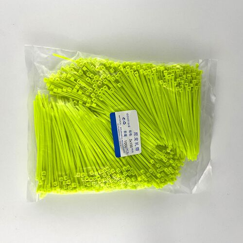 荧光绿/淡绿/浅绿色尼龙扎带彩色塑料扎带绑带3*100