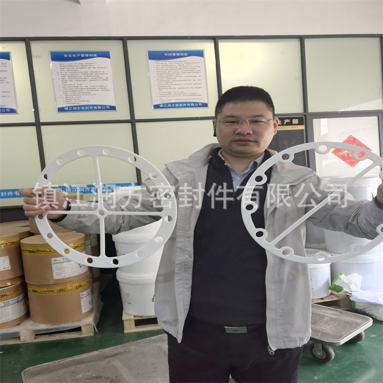 供应CNC电脑锣加工聚四氟乙烯非标垫片  塑料王带筋垫片