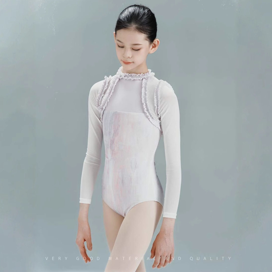 2025年芭蕾舞蹈练功服女蔷薇与桔梗艺考紧身舞蹈生穿搭