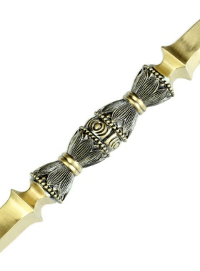 纯铜唐密真言宗独股杵金刚杵降魔杵法器宝杵一字杵修法佛摆件包邮