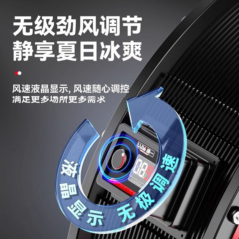 变频工业电风扇移动式强力圆筒大风机落地扇大功率车间仓库工厂用