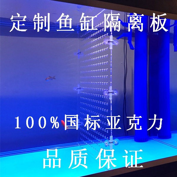 亚克力鱼缸隔离板分隔板分隔网专业定制鱼缸盖子定制亚克力板定制图片