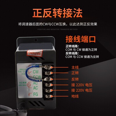万为电机调速器6W-400W单相控制器6W15W25W40W60W90W120W180W250W