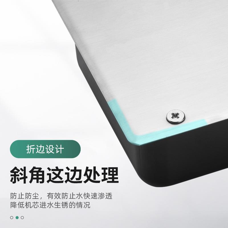 地弹簧铁盒子盖板盖子曲夹上下夹一字门夹面板玫瑰金钛金装饰扣板图片