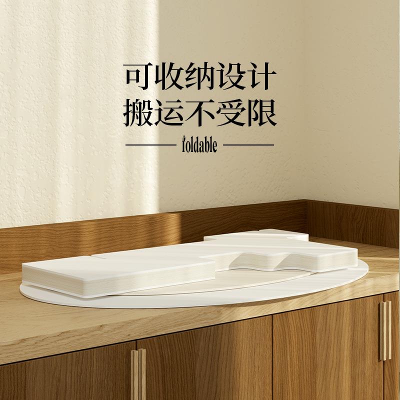 十八纸圆坛展台中岛展示台可折叠收纳多层陈列台展会布置橱窗置物