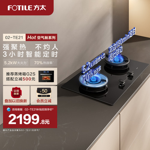 方太02TE21定时燃气灶