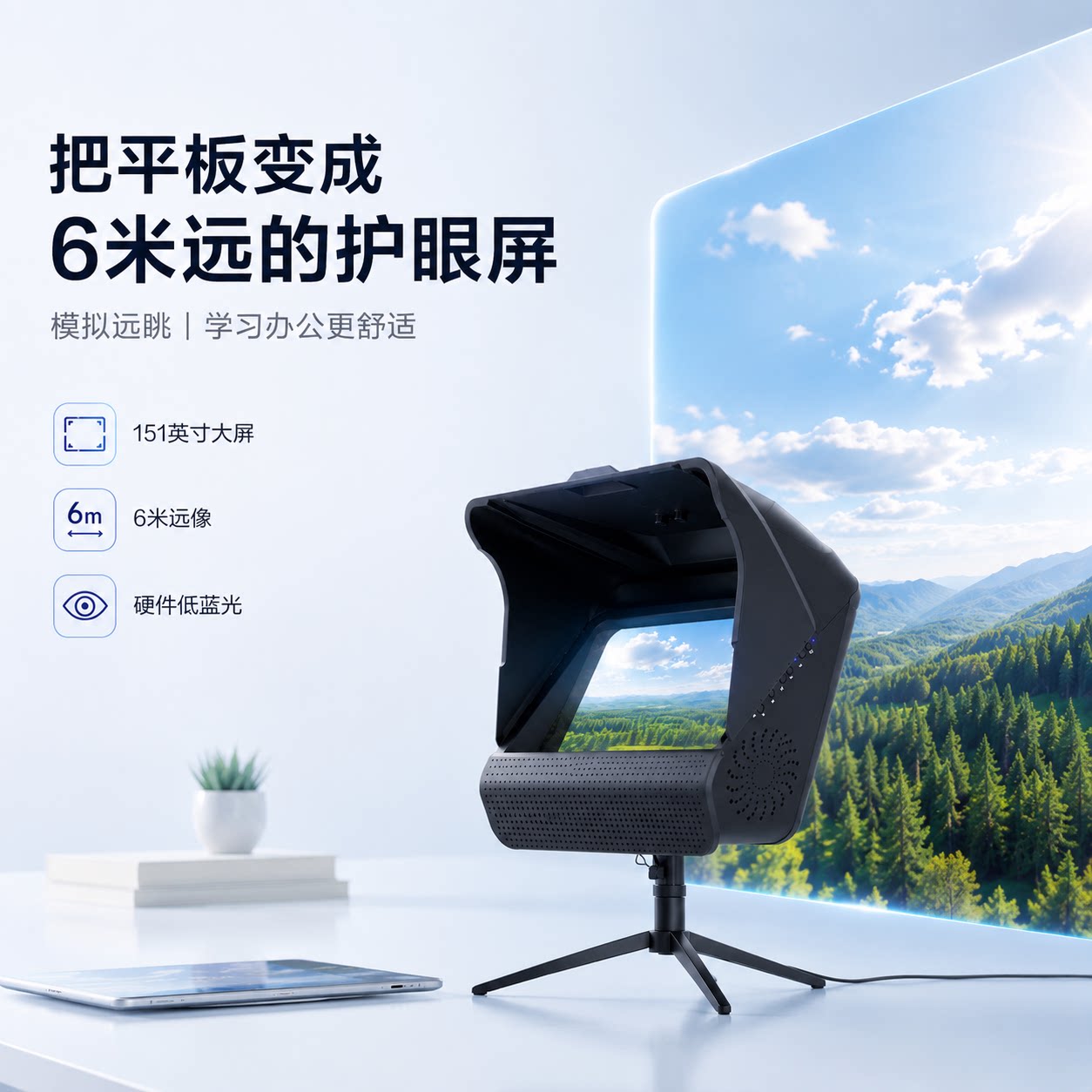 耐德佳远像屏近视防控护眼显示器