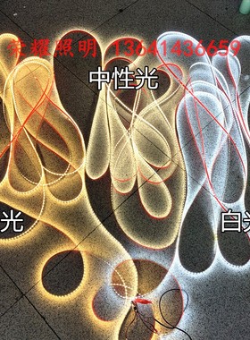 无压降灯带12v24v8mm宽180灯240灯10米20米无降压红绿蓝黄LED软条
