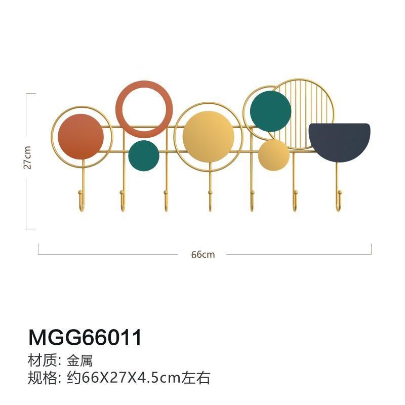 免打孔玄关立式铁艺挂钩挂衣架墙上挂衣服架轻奢房间网红多粘贴挂