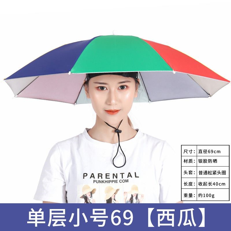 雨伞解放双手义乌懒人伞头戴式钓鱼帽子太阳伞防晒神器头顶户外式
