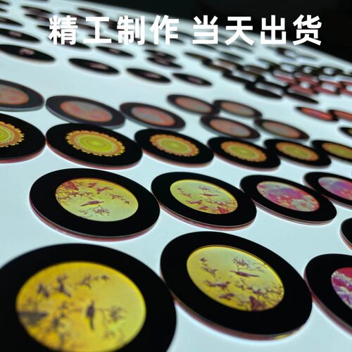 LOGO广告投影灯片定制文字全彩图案片摇头电脑灯gobo片耐高温玻璃