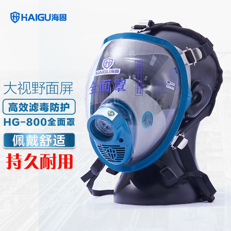 海固HG-800全面罩防毒无机气体综合防护甲醛苯喷漆化工防护面具
