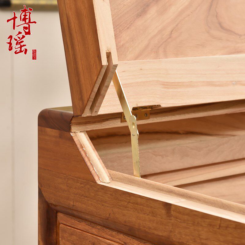 老料香樟木箱实木衣柜五斗柜连体箱柜储物柜中式复古抽屉收纳柜子