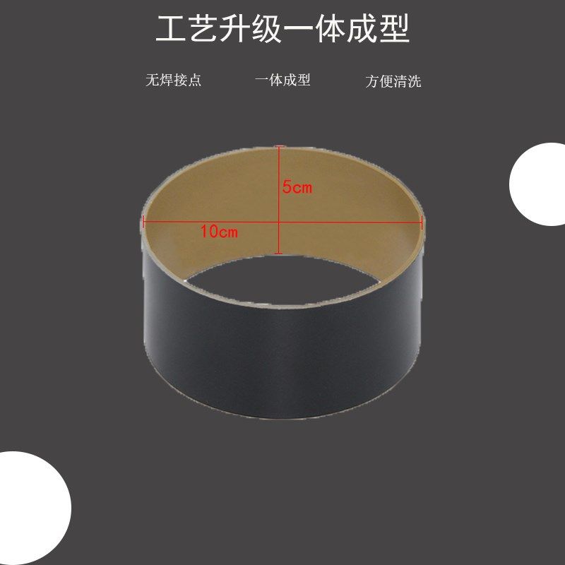 日式大鼓面包模具4英寸肉桂卷不粘圆形面包圈网红黑金定制大鼓图片