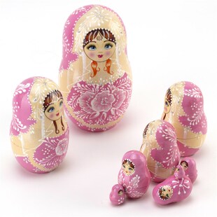 俄罗斯套娃10层烤漆风干椴木哈尔滨旅游纪念品六一儿童节礼物摆件