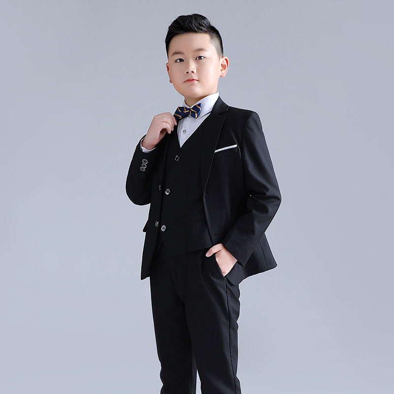男童礼服套装儿童西装加大加肥小孩婚礼花童西服大童外套表演出服