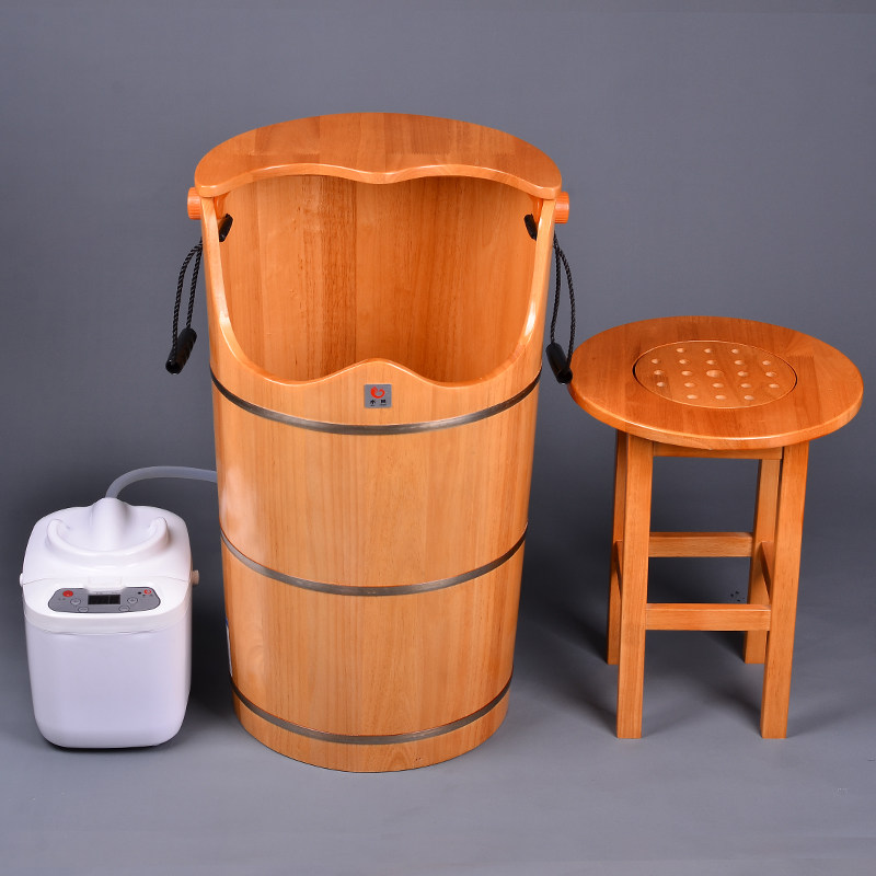 木风蒸汽熏蒸木桶过膝盖汗蒸桶家用蒸脚高深桶加高泡脚洗脚木盆