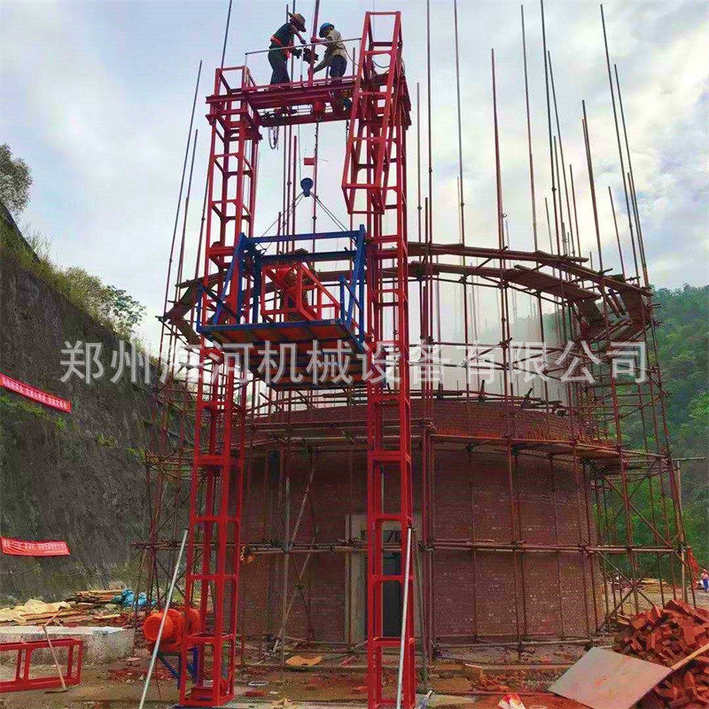 2022工地用建筑龙门架提料设备 楼层物料运输升降平台自升式