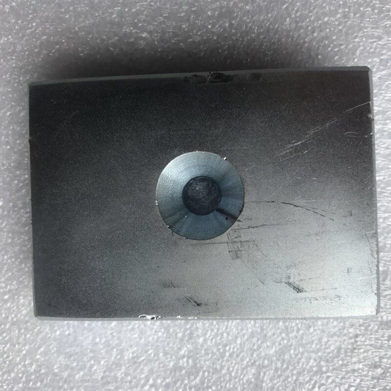 强磁 钕铁硼F80*60*17 高强磁铁长方形 打捞磁铁 带孔F70x50x14